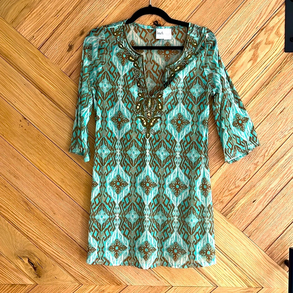 Women's embroidered beach cover up.